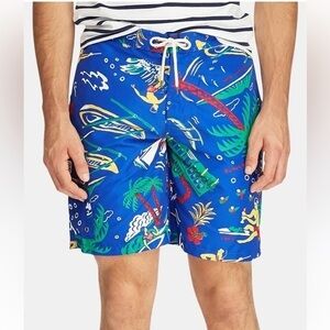 Polo Ralph Lauren Hawaiian Print‎ Swim Trunks